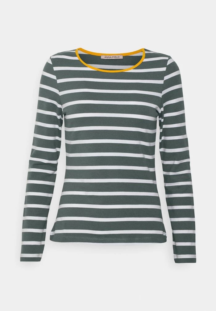 T-Shirt ANNA FIELD Anna Field Stripey Contrast Menthe Femme | VJW-9063541